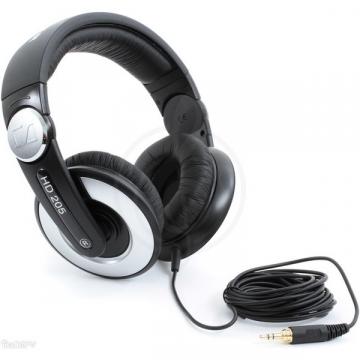 DJ наушники SENNHEISER HD 205 II WEST, закрытые мониторные наушники для ди-джеев, 14 - 20000 Гц, 32 Ом, кабель 3 - фото 2