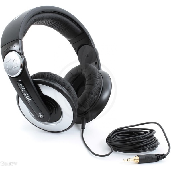 DJ наушники SENNHEISER HD 205 II WEST, закрытые мониторные наушники для ди-джеев, 14 - 20000 Гц, 32 Ом, кабель 3 - фото 2
