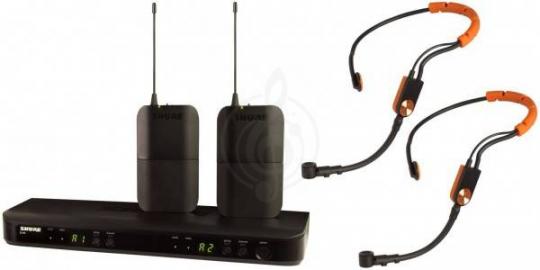 Радиосистема с головным микрофоном SHURE BLX188E/SM35 M17 двухканальная радиосистема с двумя головными микрофонами - фото 2