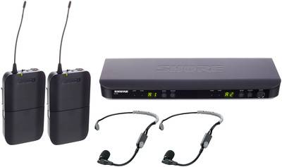 Радиосистема с головным микрофоном SHURE BLX188E/SM35 M17 двухканальная радиосистема с двумя головными микрофонами - фото 1