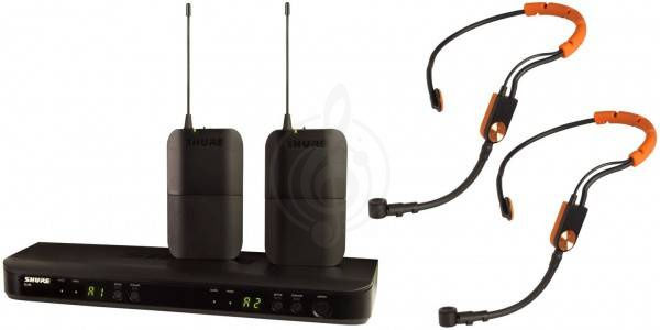 Радиосистема с головным микрофоном SHURE BLX188E/SM35 M17 двухканальная радиосистема с двумя головными микрофонами - фото 2