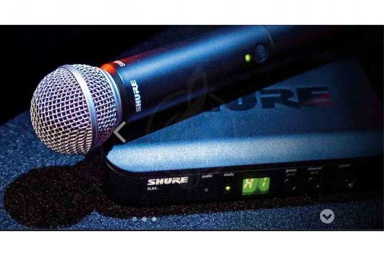 Радиосистема с ручным передатчиком SHURE BLX24E/PG58-M17 Радиосистема вокальная c капсюлем микрофона PG58 (180x100x35) - фото 7