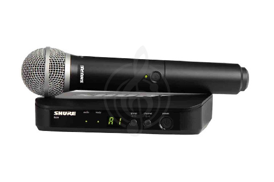 Радиосистема с ручным передатчиком SHURE BLX24E/PG58-M17 Радиосистема вокальная c капсюлем микрофона PG58 (180x100x35) - фото 1