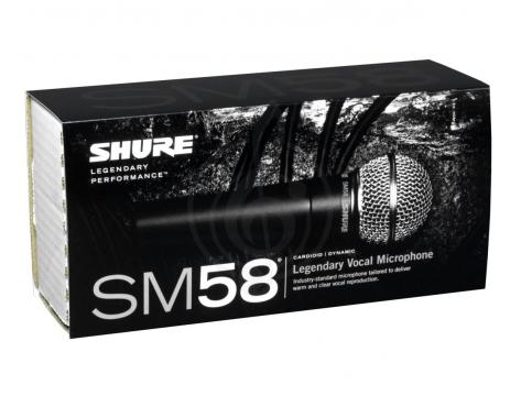 Shure SM58-LCE - микрофон динамический кардиоидный вокальный - фото 3 Динамический вокальный микрофон Shure SM58-LCE - микрофон динамический кардиоидный вокальный - фото 3