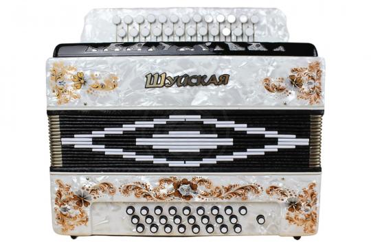 Шуйская гармонь S51XL-A-WH "Шуйская" 25х25-III, белая - фото 7 Гармонь Шуйская гармонь S51XL-A-WH "Шуйская" 25х25-III, белая - фото 7