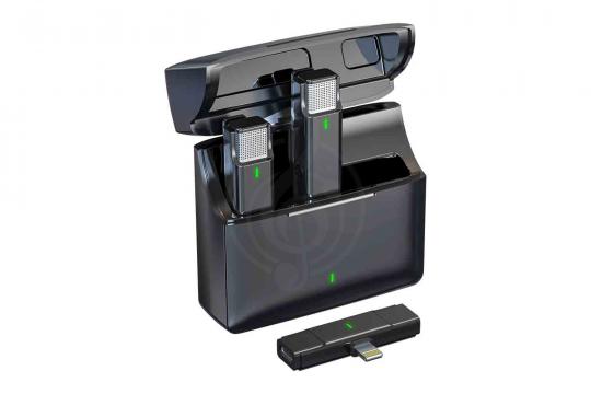 Радиосистема с петличным микрофоном Simple Fly CYA06-B-L Беспроводной комплект из 2 микрофонов петличек - фото 15