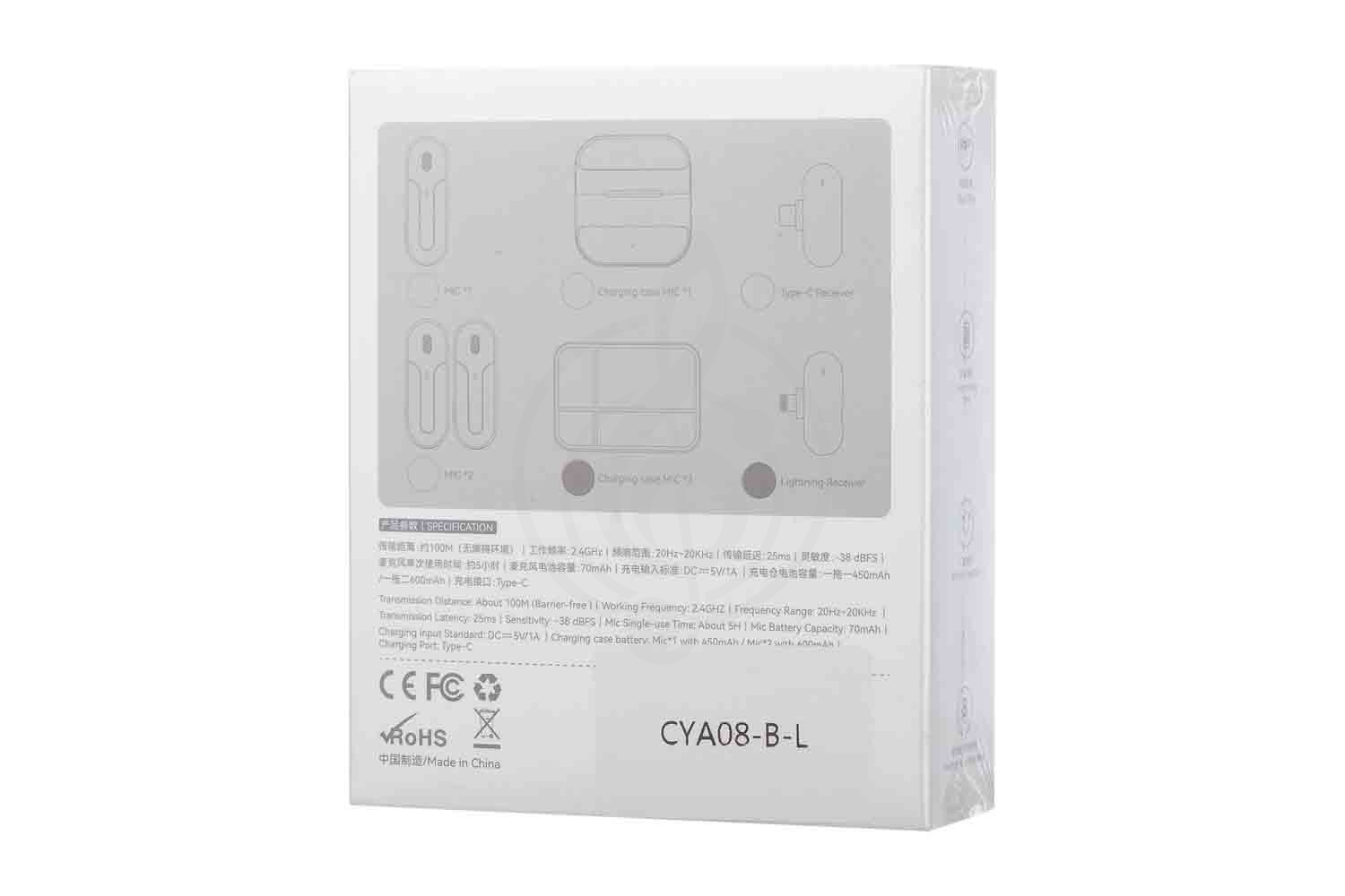 Радиосистема с петличным микрофоном Simple Fly CYA08-B-L - Микрофон беспроводной - фото 2
