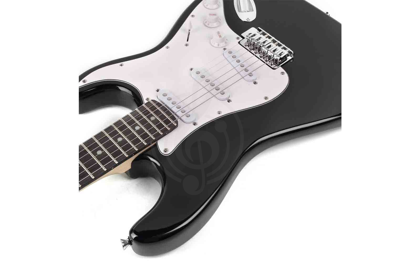 Электрогитара Stratocaster Smiger L-G1-ST-BK - Электрогитара, черная - фото 2