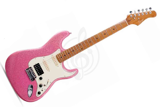 Электрогитара Stratocaster Smiger L-G2-i3-MSP - Электрогитара, розовая - фото 1