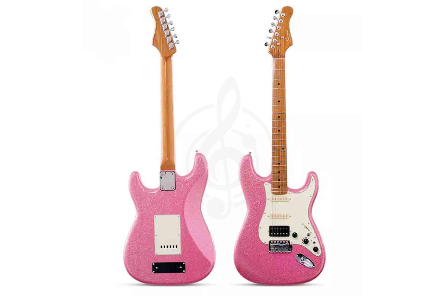 Электрогитара Stratocaster Smiger L-G2-i3-MSP - Электрогитара, розовая - фото 2