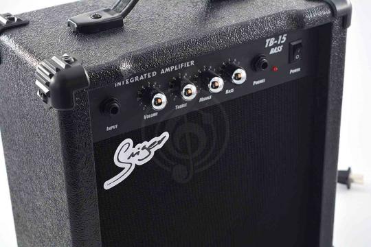 Комбоусилитель для бас-гитары Smiger TB-15-BK - Басовый комбоусилитель, 15Вт - фото 2