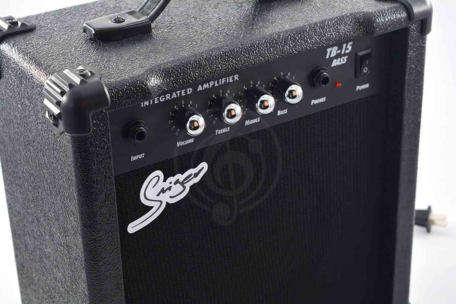 Комбоусилитель для бас-гитары Smiger TB-15-BK - Басовый комбоусилитель, 15Вт - фото 2