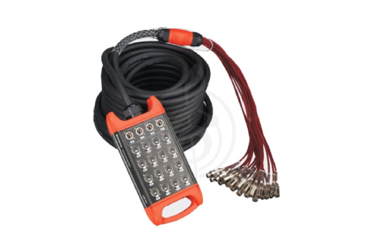 Мультикор Soundking BCB402-30m Сценическая коммутационная коробка, 12хXLR входов + 4хXLR выхода - фото