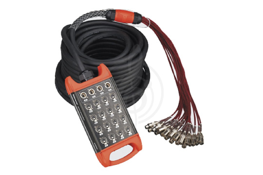 Мультикор Soundking BCB403-20m - Сценическая коммутационная коробка 16хXLR входов + 4хXLR выхода - фото