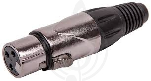 SOUNDKING CX3F003 - кабельный балансный разъем XLR female, 3 контакта, металл/ крышка пластик - фото 1 Разъем XLR SOUNDKING CX3F003 - кабельный балансный разъем XLR female, 3 контакта, металл/ крышка пластик - фото 1