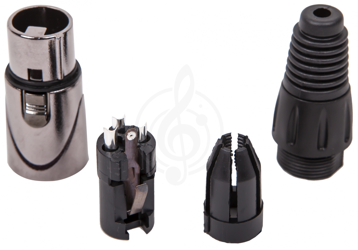 Разъем XLR SOUNDKING CX3F003 - кабельный балансный разъем XLR female, 3 контакта, металл/ крышка пластик - фото 2