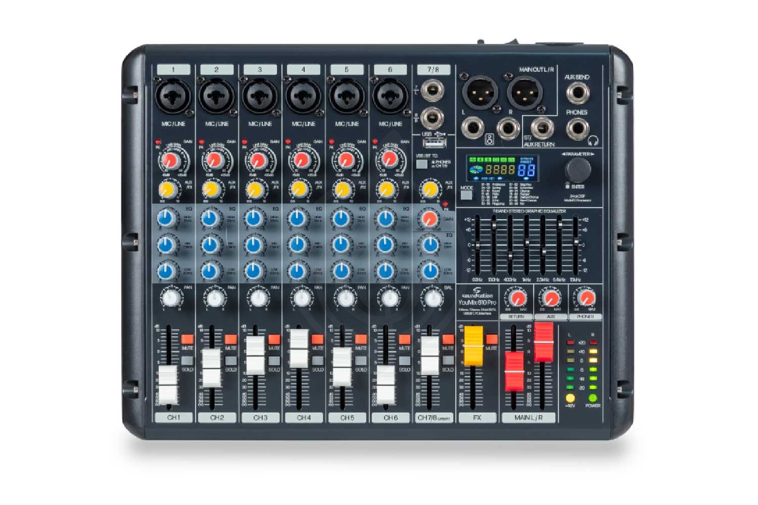 Аналоговый микшер Soundsation YouMix-610-Pro - Микшерный пульт - фото 3