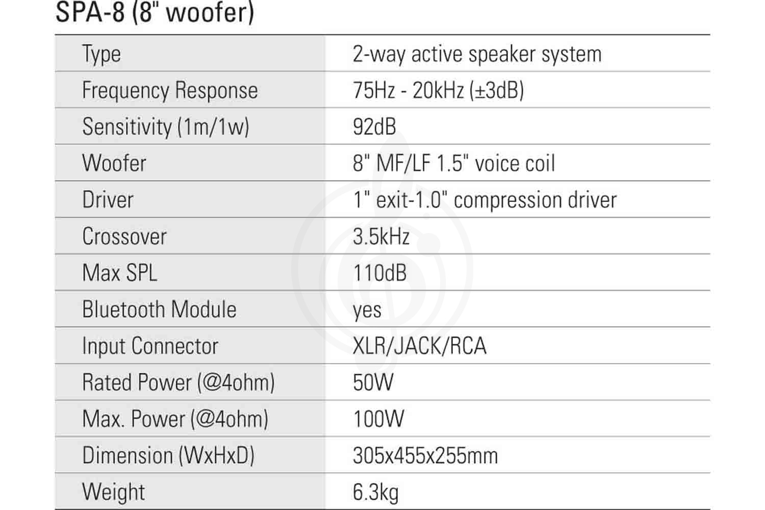 Активная акустическая система SPA-8 Акустическая система активная, MP3, SD, USB, BT, 50Вт, Leem - фото 2