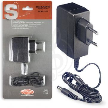 Изображение STAGG PSU-9V1AR-EU - адаптер для педалей эффектов 9V/1A