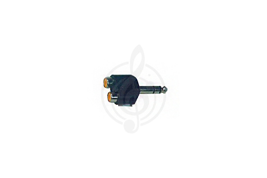 STANDS & CABLES ADA062 - Переходник стерео Jack папа 6.3 мм>2 X RCA (тюльпан) мама - фото 1 Переходник RCA Jack STANDS & CABLES ADA062 - Переходник стерео Jack папа 6.3 мм>2 X RCA (тюльпан) мама - фото 1