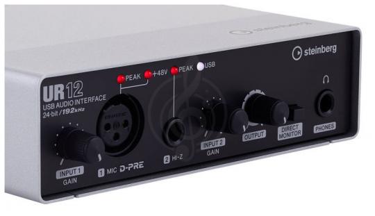  Steinberg UR12 USB Аудиоинтерфейс + CUBASEELLEM 8  - фото 2