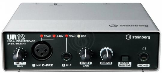  Steinberg UR12 USB Аудиоинтерфейс + CUBASEELLEM 8  - фото 5
