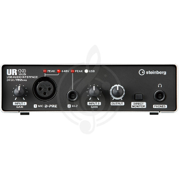  Steinberg UR12 USB Аудиоинтерфейс + CUBASEELLEM 8  - фото 1