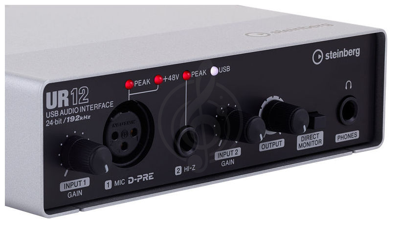  Steinberg UR12 USB Аудиоинтерфейс + CUBASEELLEM 8  - фото 2