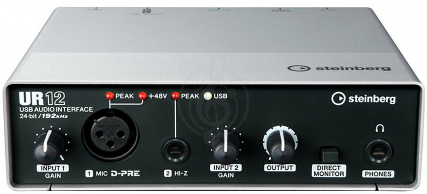  Steinberg UR12 USB Аудиоинтерфейс + CUBASEELLEM 8  - фото 5