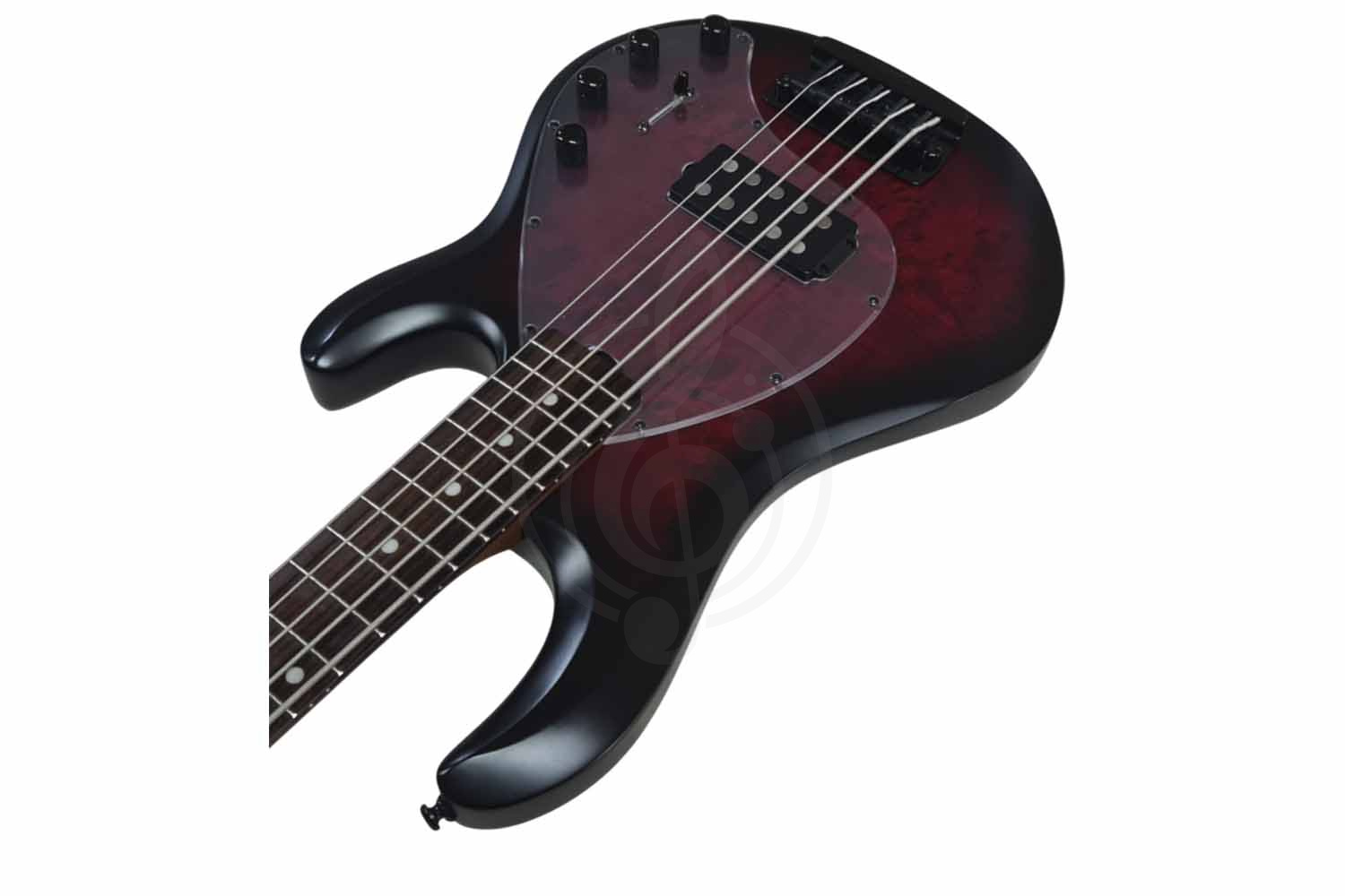 Бас-гитара STERLING StingRay HH Dark Scarlet Burst - Бас-гитара 4 струны - фото 3