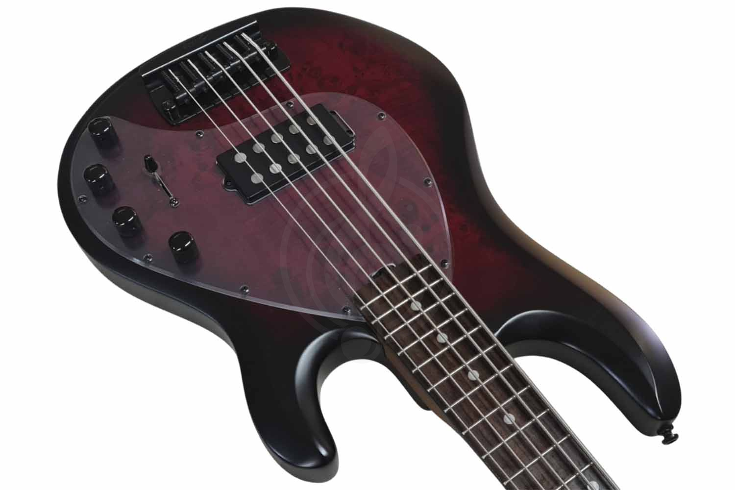 Бас-гитара STERLING StingRay HH Dark Scarlet Burst - Бас-гитара 4 струны - фото 4