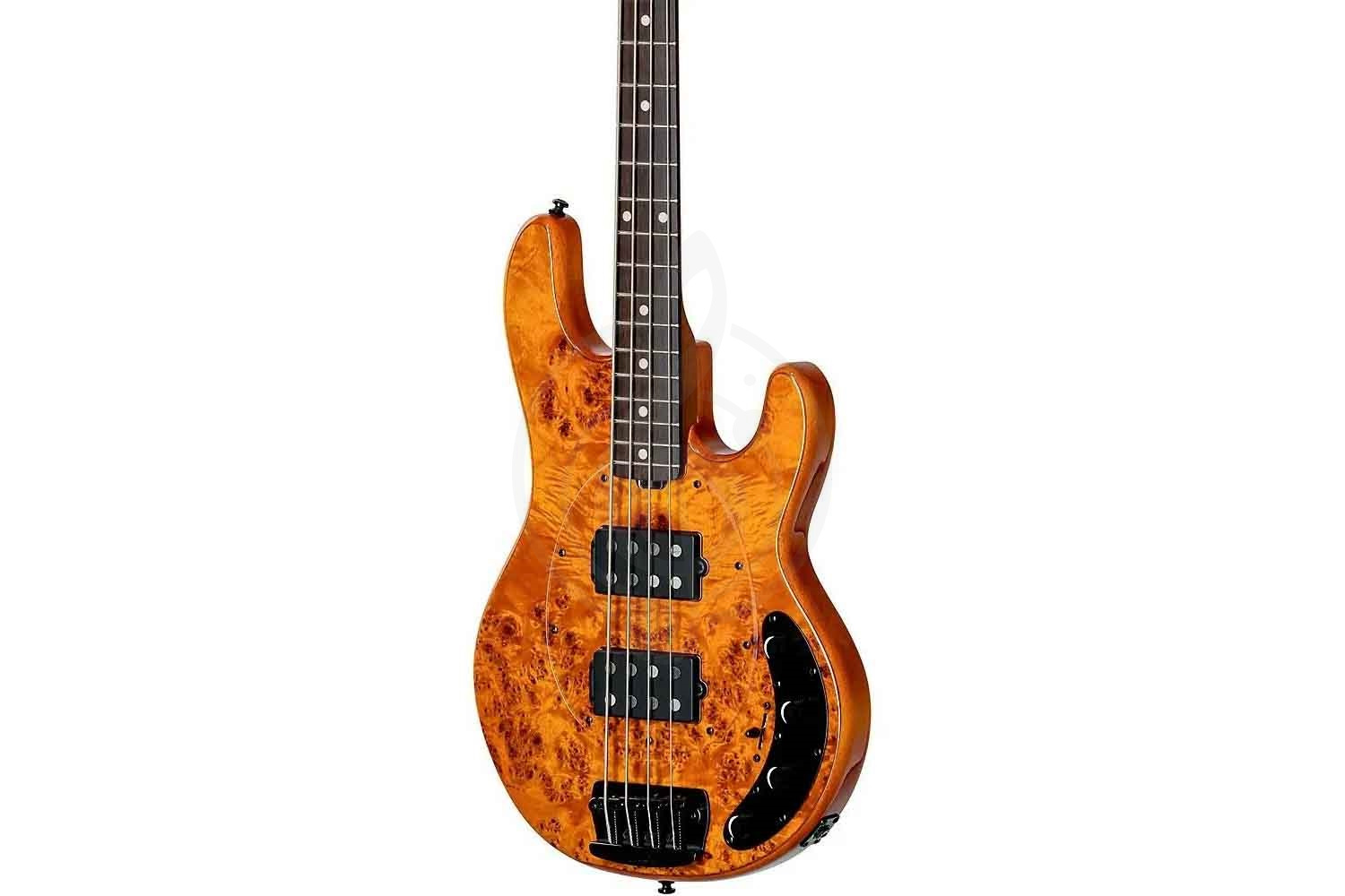 Бас-гитара STERLING StingRay HH Poplar Burl Top Amber - Бас-гитара 4 струны - фото 4