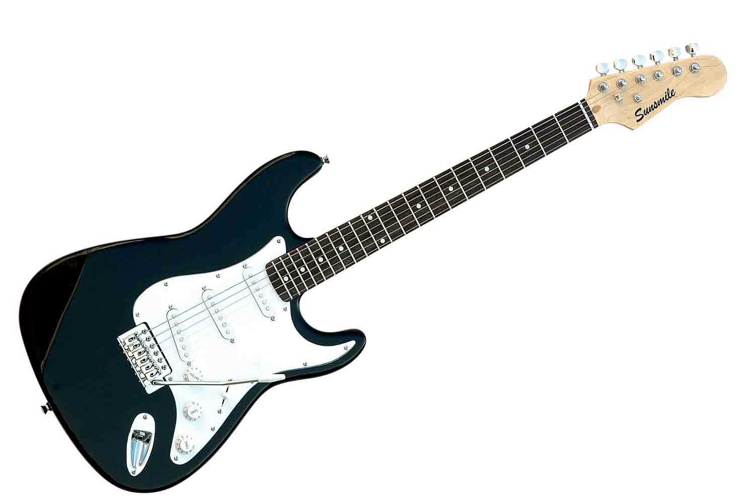 Электрогитара Stratocaster Sunsmile SST-01 - Электрогитара, черная - фото 1