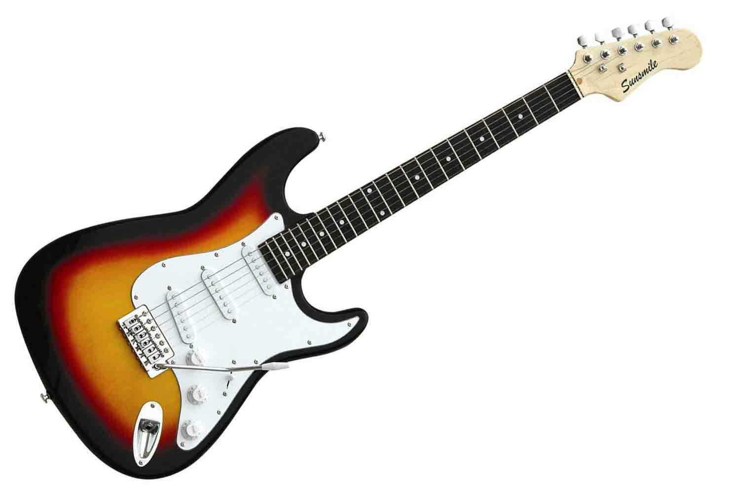 Электрогитара Stratocaster Sunsmile SST-11 - Электрогитара, санберст - фото 1