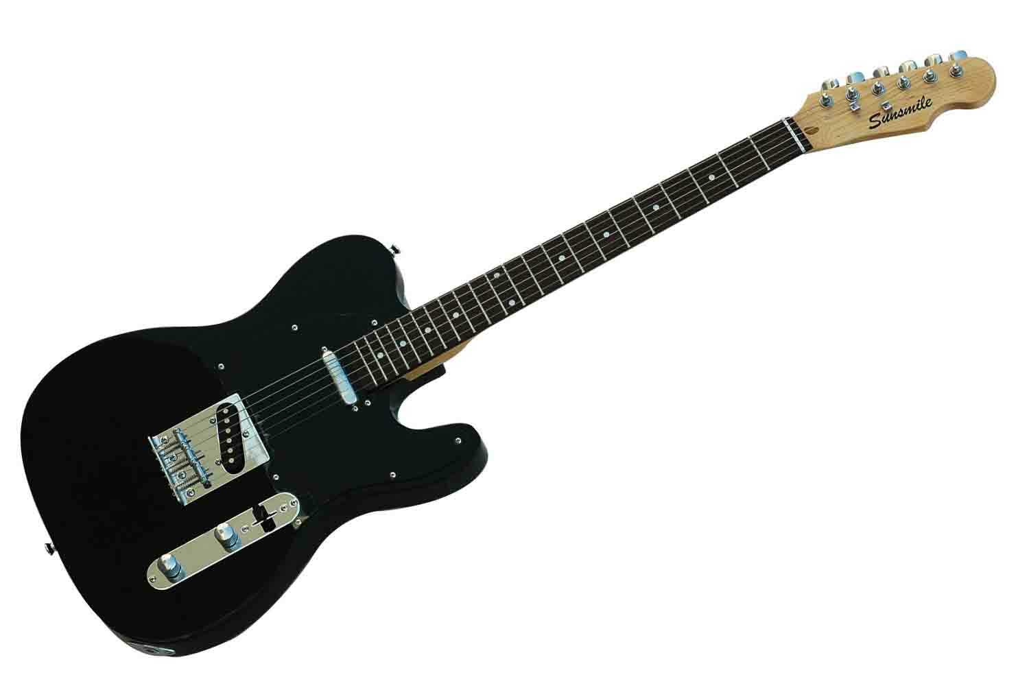 Электрогитара Telecaster Sunsmile STL-100 - Электрогитара, черная - фото 1