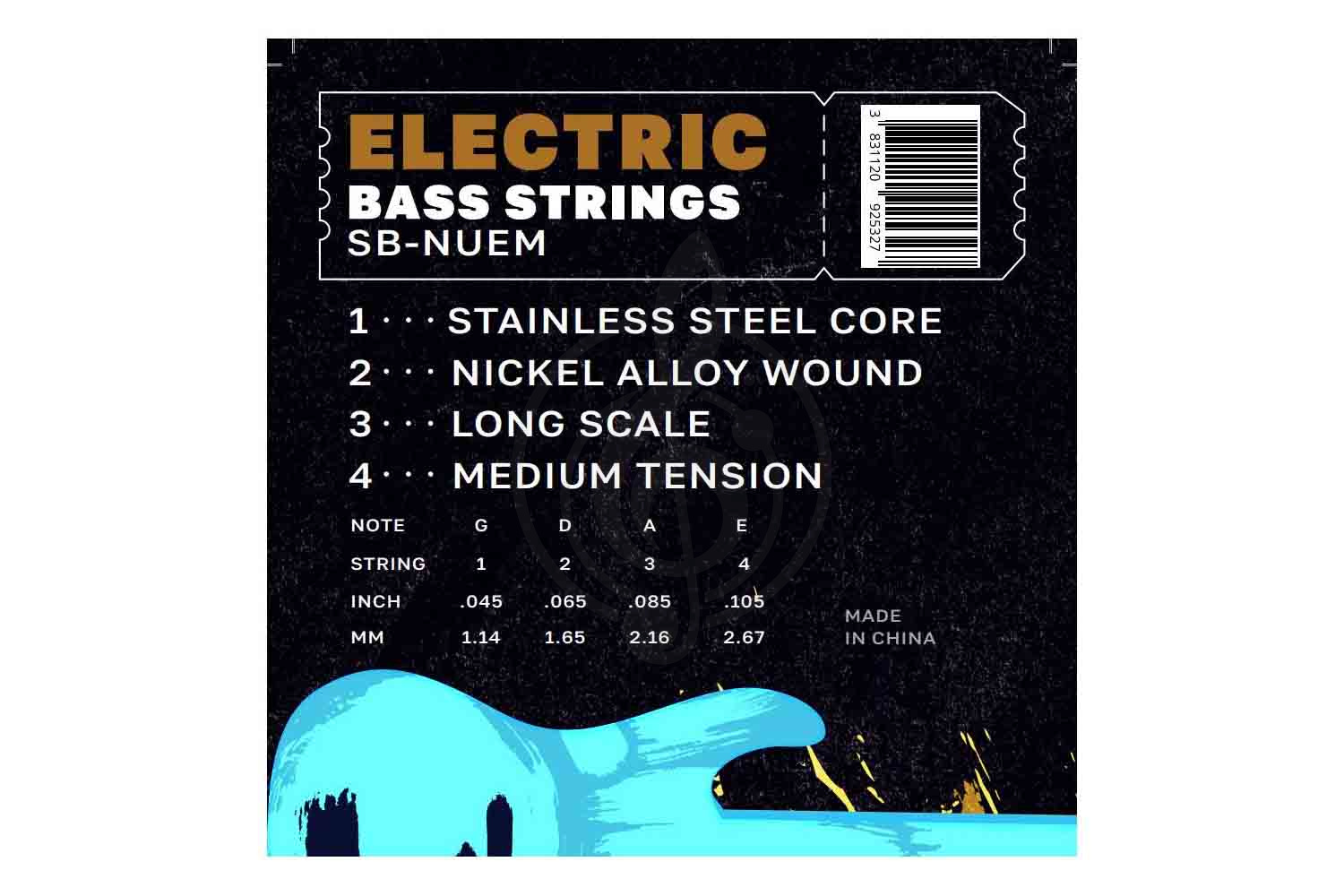 Струны для бас-гитары TERRIS SB-NUEM - Струны для бас-гитары - фото 4