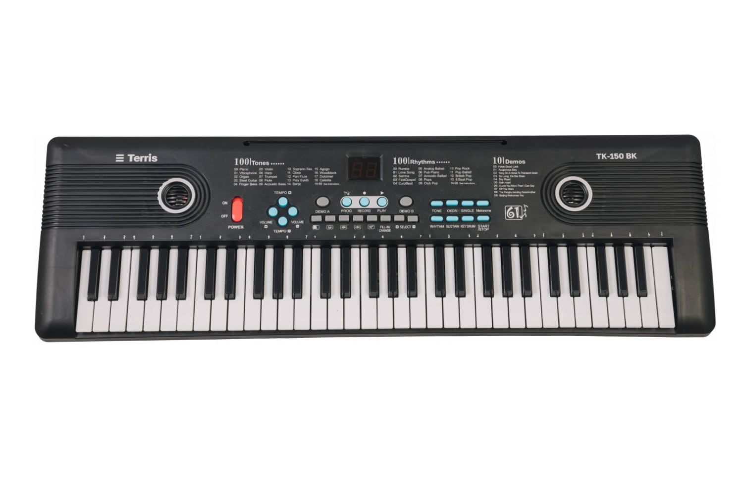 Детский синтезатор TERRIS TK-150 BK - Синтезатор - фото 1