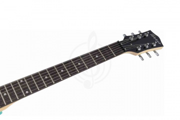 Электрогитара Les Paul TERRIS TLP-039 LB - Электрогитара Les Paul, HH, 2V2T, цвет морской волны - фото 5