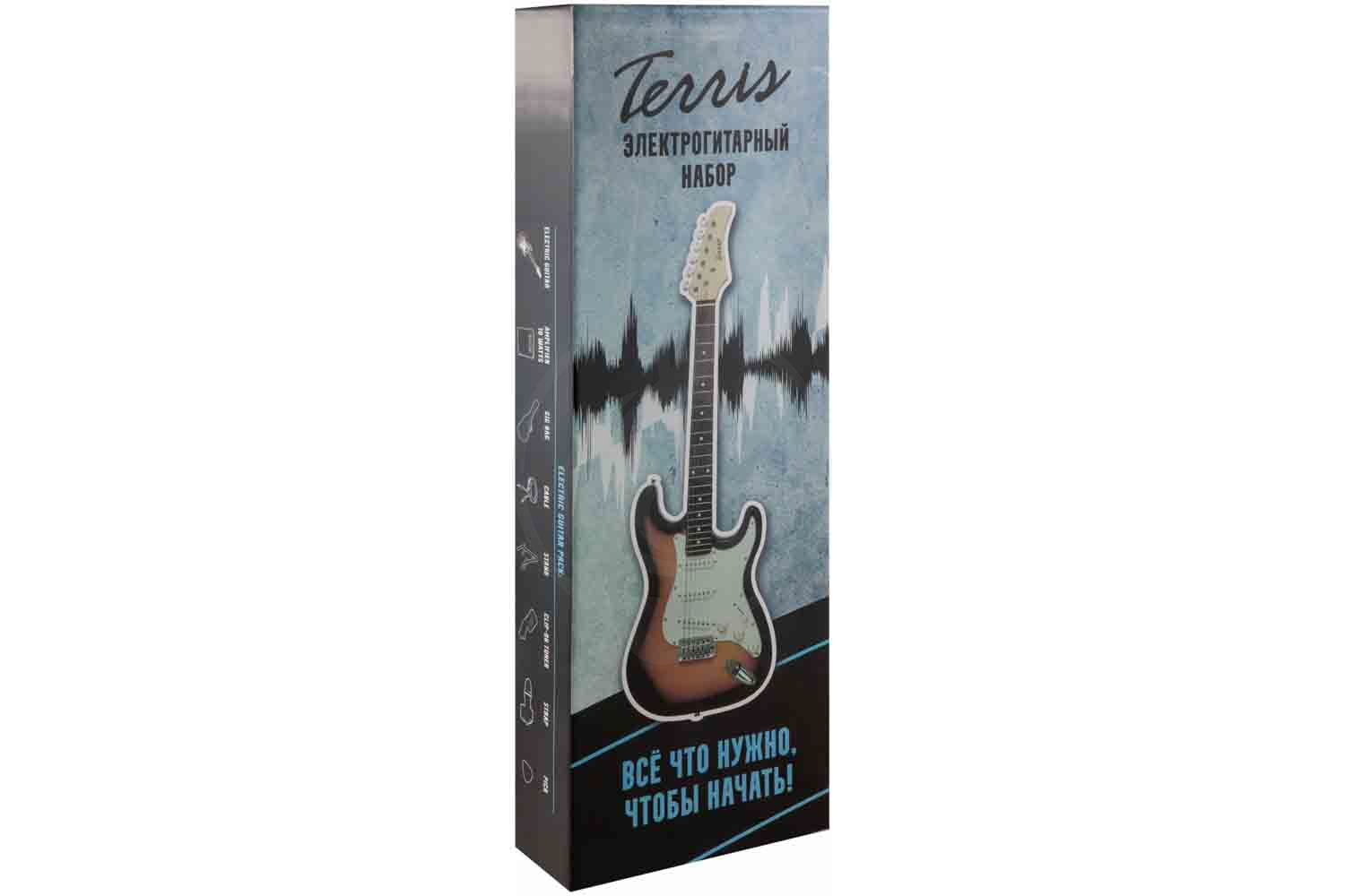 Электрогитара Stratocaster TERRIS TPACK-1 SB - Комплект электрогитары - фото 7