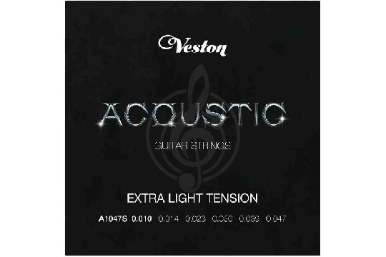 VESTON A1047 S - Струны для акустической гитары - фото 1 Струны для акустической гитары VESTON A1047 S - Струны для акустической гитары - фото 1