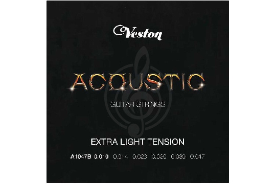 VESTON A1047B - Струны для акустической гитары - фото 1 Струны для акустической гитары VESTON A1047B - Струны для акустической гитары - фото 1