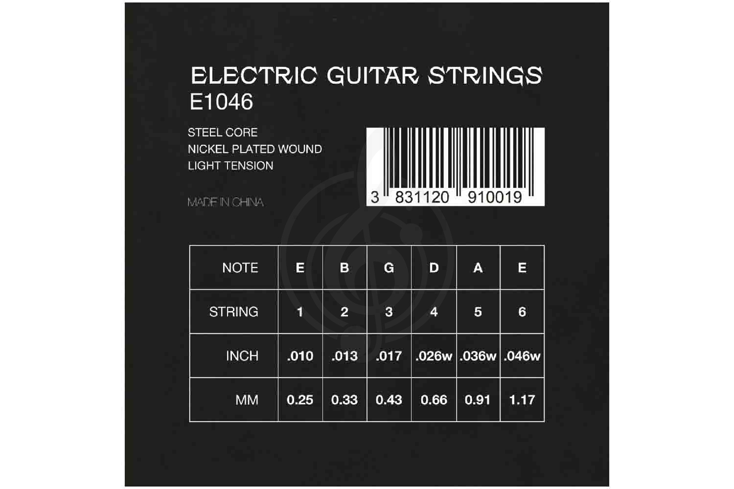 Струны для электрогитары VESTON E 1046 - Комплект струн для электрогитары - фото 2
