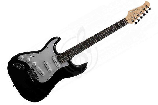 Электрогитара Stratocaster VESTON ST-SSS BK LH - Электрогитара - фото 1