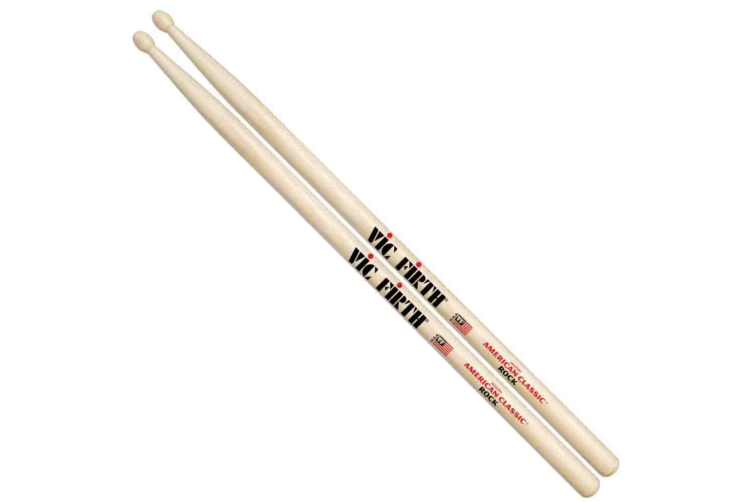 Барабанные палочки Vic Firth ROCK Палочки барабанные, орех - фото 1