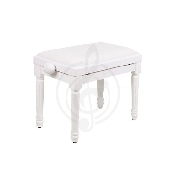 Банкетка Vision QP-5141White Банкетка для пианино белая - фото 1