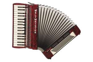 Изображение Weltmeister Achat 80 80 34/80/III/5/3 Red Аккордеон, цвет Красный