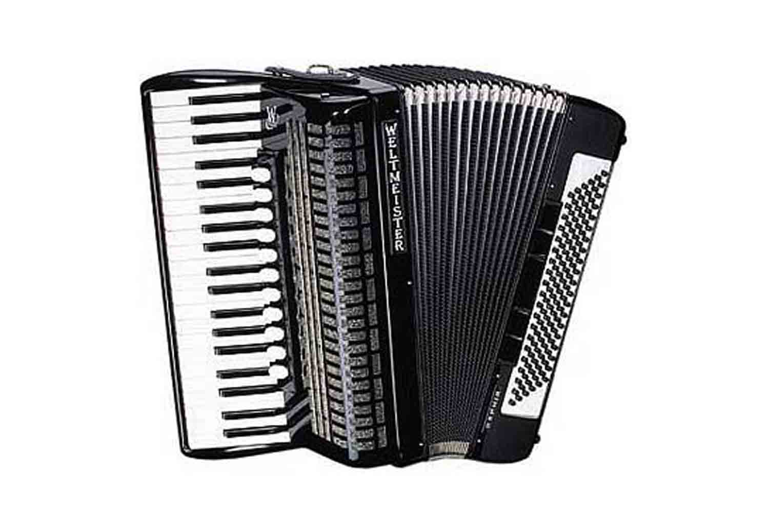 Аккордеон 4/4 Weltmeister Saphir-IV-120/41-BK Saphir - Аккордеон чёрный - фото 1