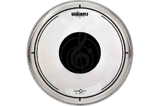 Williams DT2-7MIL-13 Target Dot Series Clear - Пластик для малого и том-барабана 13", прозрачный - фото 1 Пластик для бочки Williams DT2-7MIL-13 Target Dot Series Clear - Пластик для малого и том-барабана 13", прозрачный - фото 1