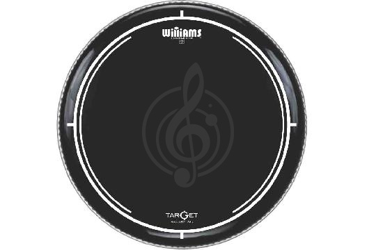 Изображение Williams WB2-7MIL-08 Target Series Black - Пластик для том-барабана 8", черный