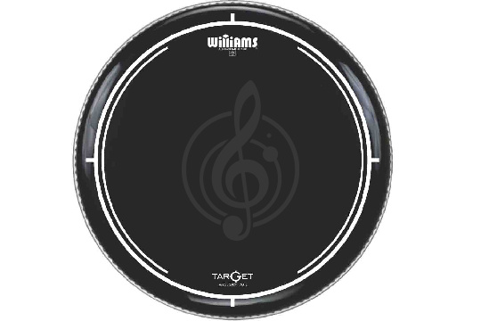 Williams WB2-7MIL-22 Target Series Black - Пластик для бас-барабана 22", черный - фото 1 Пластик для бочки Williams WB2-7MIL-22 Target Series Black - Пластик для бас-барабана 22", черный - фото 1